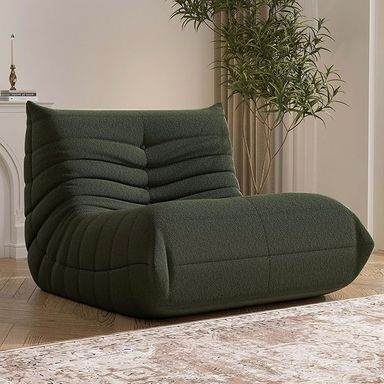 Amazon.com: Bean Bag Chair, Fireside Chair Bean Bag Sofa Large Bean Bag Chair for Adults, Bean Bag Chairs for Teens with High Density Comfortable Foam, Memory Foam Bean Bag for Living Room, Bedroom (Green) : Home & Kitchen