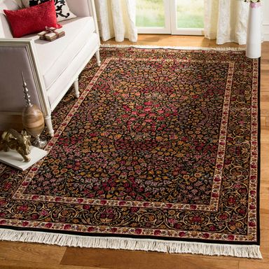 SAFAVIEH Royal Kerman Collection Area Rug - 6' x 9', Assorted, Handmade Traditional Wool, Ideal for High Traffic Areas in Living Room, Bedroom (RK28A) 6' x 9' (Rectangular) Multi Color