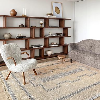 Amazon.com: Rugs USA Ginger Cotton-Blend Area Rug, 8x10, Tan : Home & Kitchen