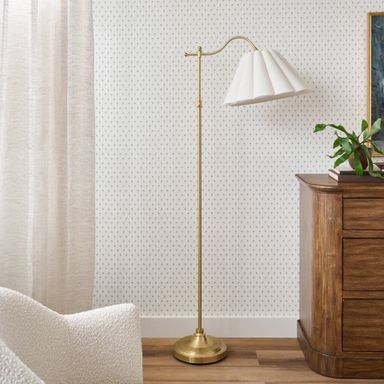 Odette Floor Lamp with Scallop Shade