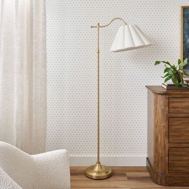 Odette Floor Lamp with Scallop Shade