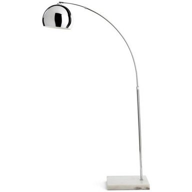Buy Habitat Nalone Arc Floor Lamp – Chrome & Marble | Floor lamps | Habitat