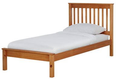 Argos Home Aspley Single Wooden Bed Frame - Oak Stain