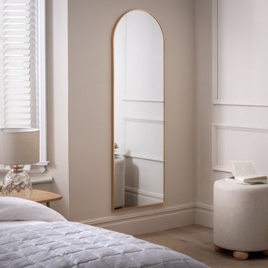 Buy Habitat Gold Effect Full Length Arch Wall Mirror - 150x50cm | Wall mirrors | Argos
