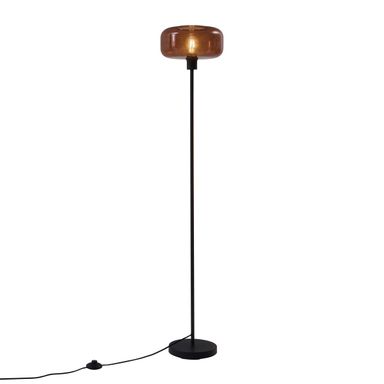 Lampadaire bizle - 1 lumière - H 146 cm - Bronze - Rétro - Éclairage intérieur - Salon I Chambre I Cuisine I Salle à manger