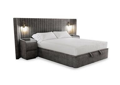 Hyatt End Lift Ottoman Bed Frame with Two 2 Drawer Bedside Cabinets