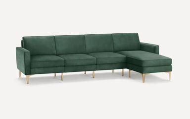 Nomad Velvet King Sofa with Chaise