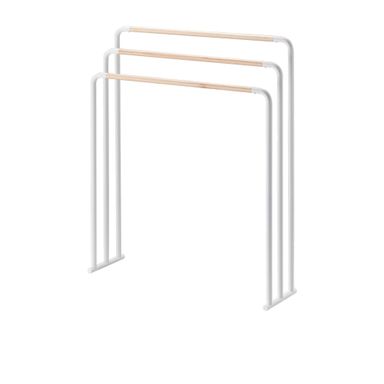 Yamazaki Plain Bath Towel Hanger White