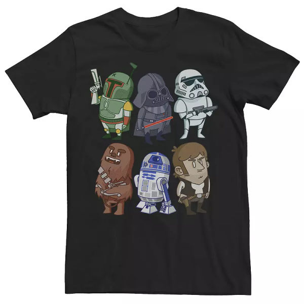 Men's Star Wars Character Doodles Graphic Tee, 