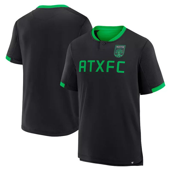 Men's Fanatics Black Austin FC Stoppage Time Striker T-Shirt, 