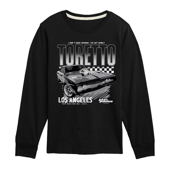 Boys 8-20 Fast & Furious Toretto Racing Long Sleeve Graphic Tee, Boy's, 