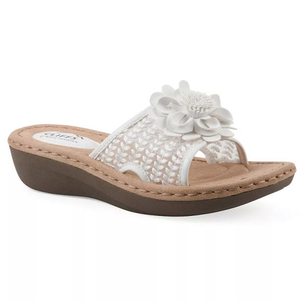 Cliffs by White Mountain Chill 2 Women's Floral Wedge Sandals, 