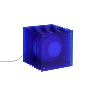 Lampe de table Lop Big Square BANG / Lauréat Archiproducts Design Award - Bleu - Plastique | Made In Design