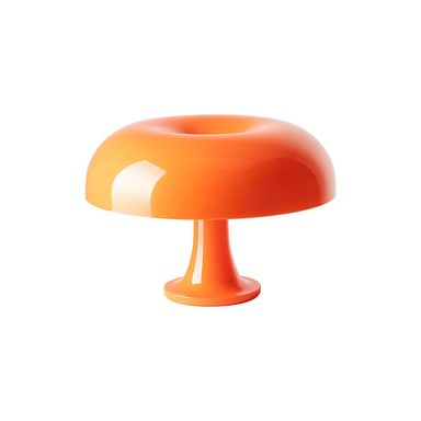 Lampada da tavolo Nessino Artemide / Ø 32 x H 23 cm - Riedizione anni '60 - Arancione - Materiale plastico | Made In Design