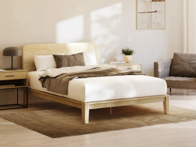 Bamboo Platform Bed Frame - Japanese Joinery Bed
