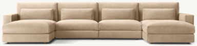 Lugano Modular 6-Piece U-Chaise Sectional