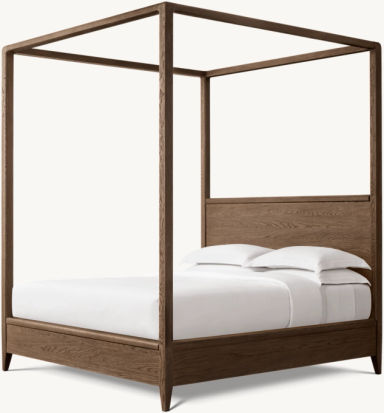 Gael Oak Canopy Bed