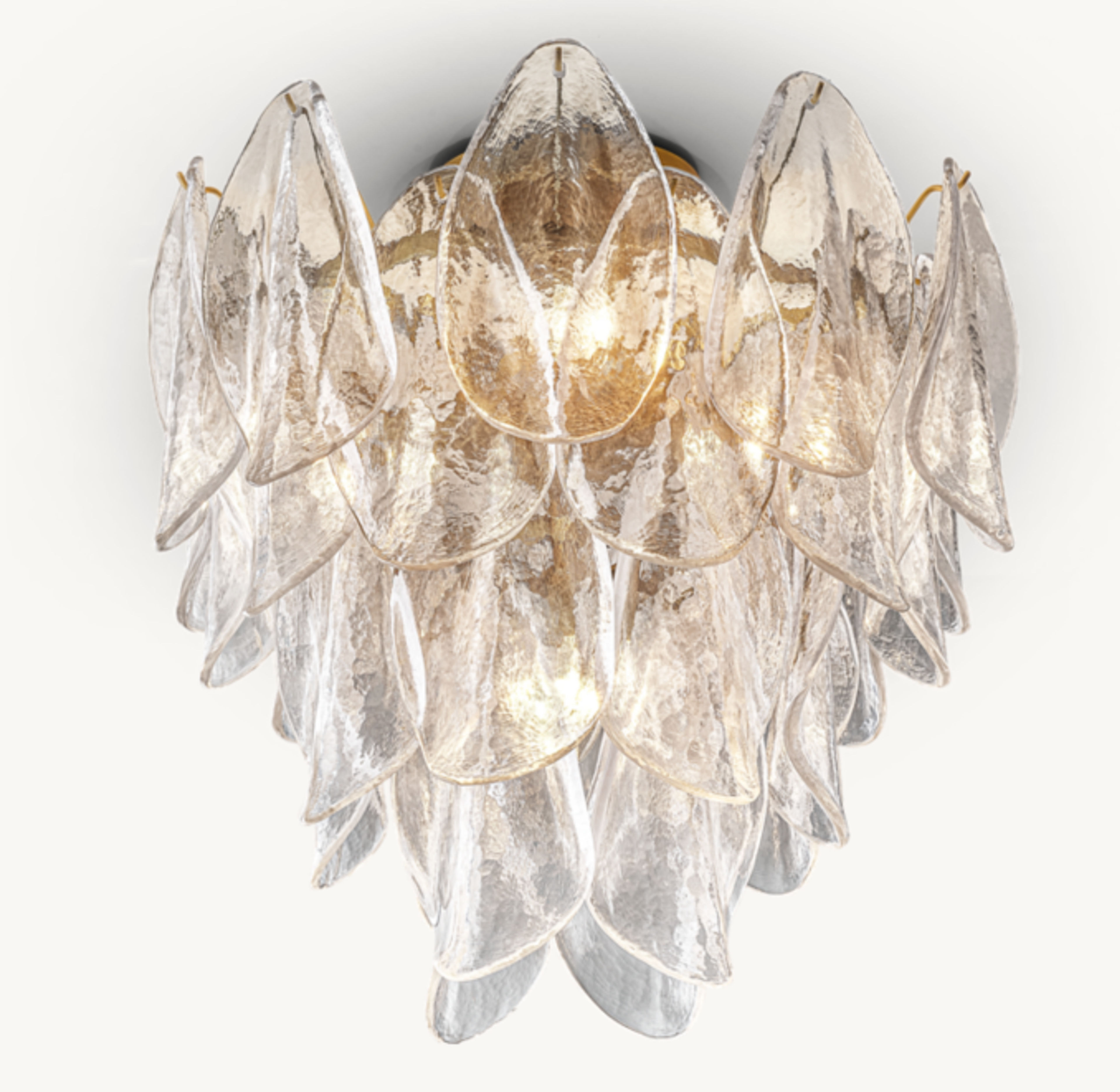 Petal Glass Flushmount Ceiling Light - Murano Inspired