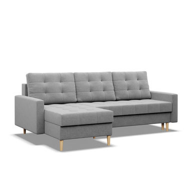 ECKSOFA MIT SCHLAFFUNKTION ELMA, Grau