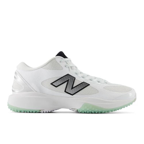 New Balance Unisex FreezeLX v5 Turf Lacrosse Shoes - White/Black/Grey (Size 7.5)