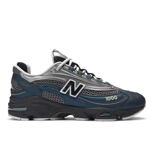 New Balance Unisex 1000 Sneakers - Blue/Grey/Green (Size 12)
