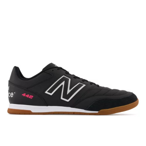 New Balance Unisex 442 V2 TEAM IN Soccer Shoes - Black/White (Size 9)