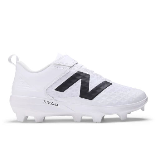 New Balance Men's FuelCell 4040 v8 Molded Baseball Shoes - White/Black (Size 11)