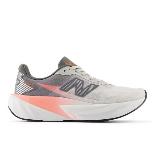 New Balance Women's TCS NYC Marathon FuelCell Rebel v5 Running Shoes - Pink/Grey/Orange (Size 8.5)