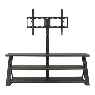 Insignia™ - 3-in-1 TV Stand for Most TVs Up to 70” - Charcoal Gray