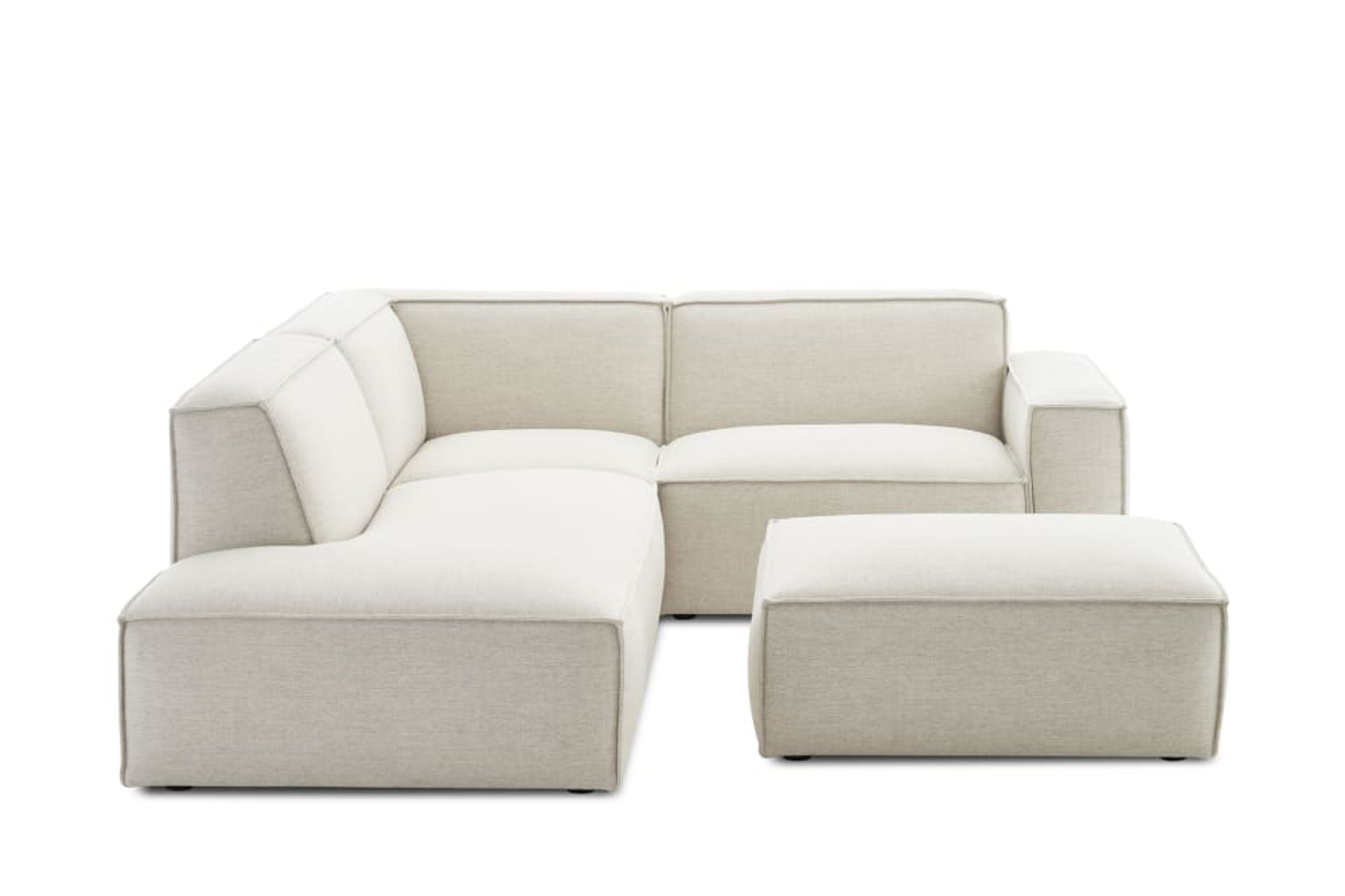 Jonathan Side Chaise Sectional Sofa with Ottoman | Stylish Comfort