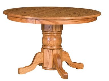 Amish San Antonio Traditional Single Pedestal Table