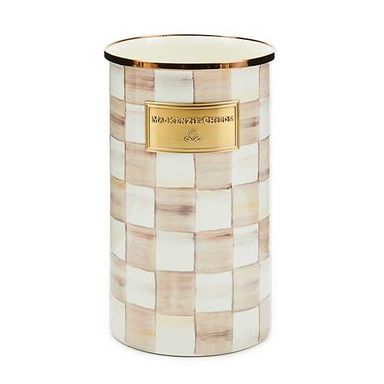 MacKenzie-Childs | Mocha Check Utensil Holder