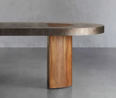 Acacius Dining Table in Wood 84" in Natural | Arhaus