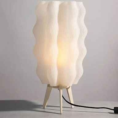 Wooj Design The Wavy Lamp in Beige M at Urban Outfitters