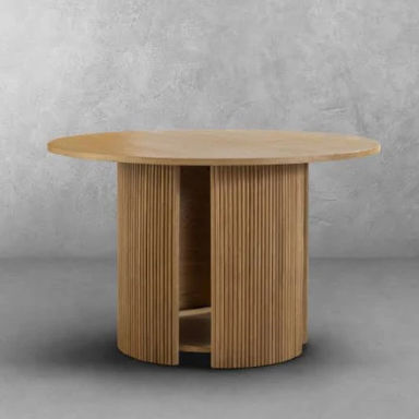 Pacifica Light Brown Round Dining Table