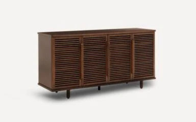 Burrow Opera Tall Media Console in Oak