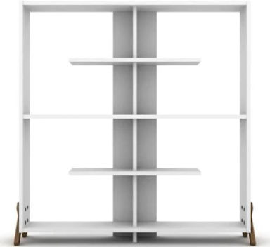 Furnia Kipp Bookcase in Walnut and White