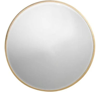 Layne Round Wall Mirror, Brass - 36" | Pottery Barn