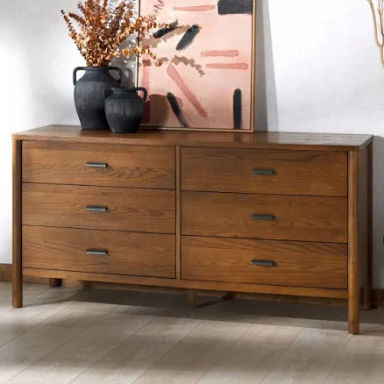 Safavieh Couture Jaylessa Wood Dresser in Medium Oak
