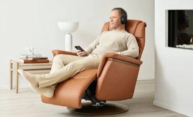 Stressless Max Glider Relaxer Powered Recliner Chair