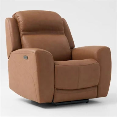 Kenyon Dual-Power Recliner in Tan | American Signature Furniture