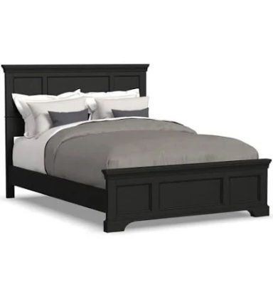 Home Styles Bedford Queen Bed, Black