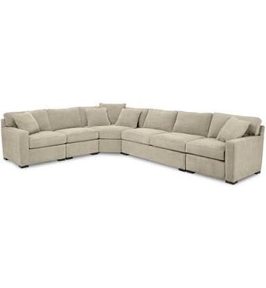 Radley Fabric 5-Piece Sectional Sofa, Created for Macy's - Heavenly Chrome Beige