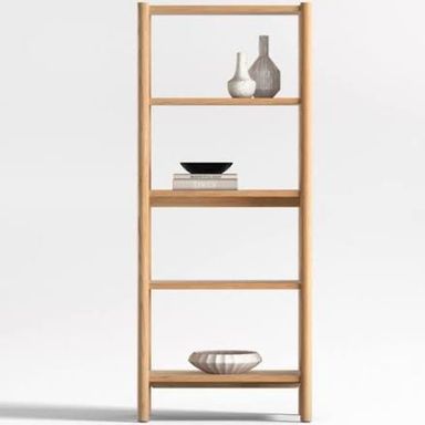 Emmer Natural Oak Bookcase | Crate & Barrel