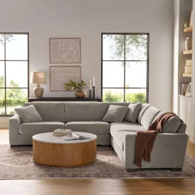 Member's Mark Harrison Fabric Sectional:- Truffle