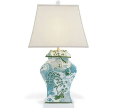 Port 68 Canton Celadon Lamp, 33"T