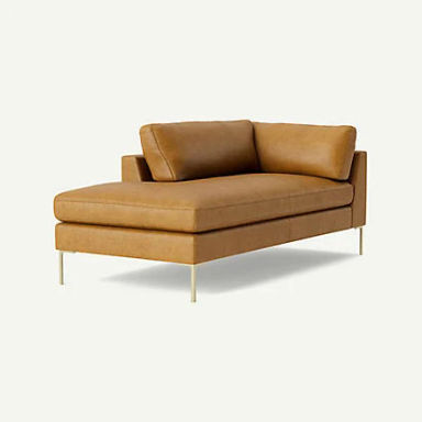 Bowen Modular Leather Chaise by Anthropologie