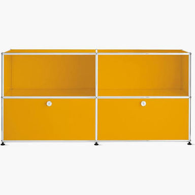 USM Haller Credenza, Closed Storage, Golden Yellow at Design Within Reach
