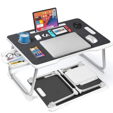 Livhil Large Lap Desk for Bed | Laptop Table, Portable Lap Desk, Home Office Room Laptop Desk for Bed Table Floor Table, Floor Desk for Adults (Black)