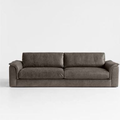 Wythe 102 Leather Sofa | Crate & Barrel